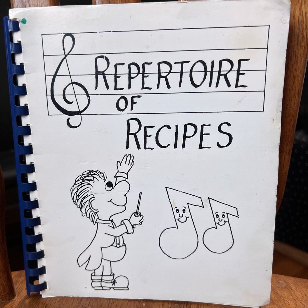 Repertoire of Recipes – Friends of Music-VTG Community Cookbook - Ks